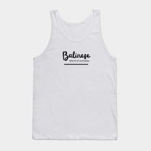 Balinese island of paradise tshirt Tank Top